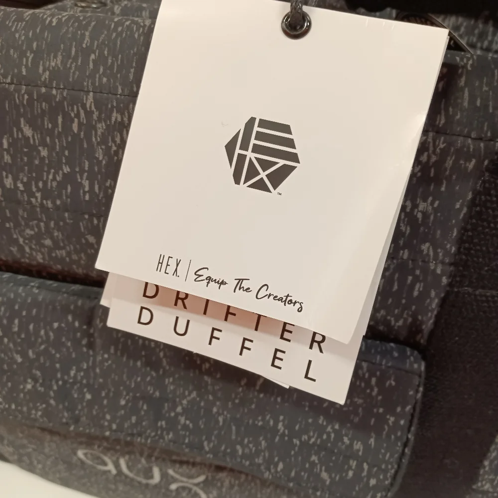 NEW HEX Galaxy Black Drifter Duffle Reflective Print Bag / Travel / Gym Bag